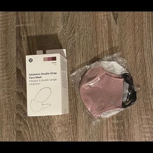 Vintage Mauve Pink Lululemon Face Mask quantity: 1